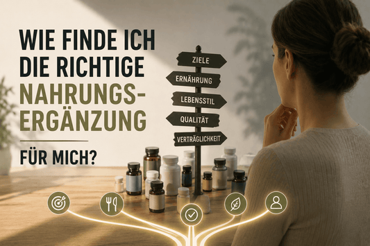 Wie finde ich die richtige Nahrungsergänzung für mich?