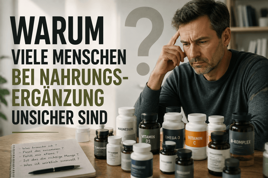 Warum viele Menschen bei Nahrungsergänzung unsicher sind