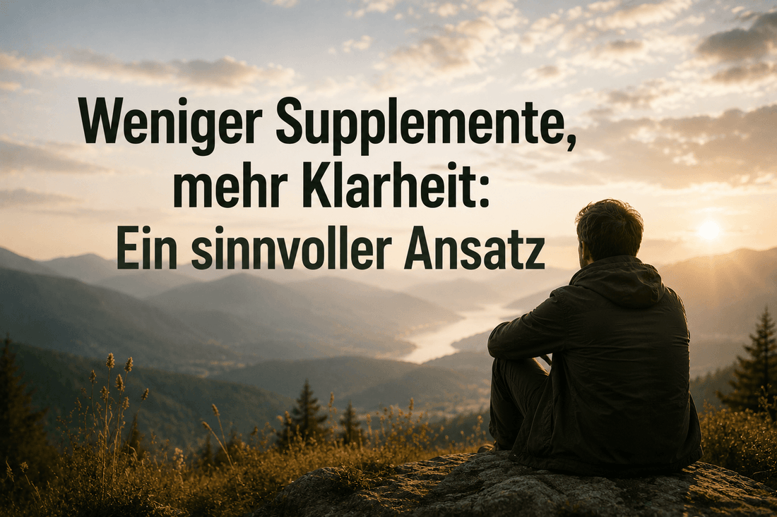 Weniger Supplemente, mehr Klarheit: Ein sinnvoller Ansatz
